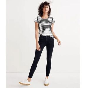 Madewell high-rise skinny jeans in lunar wash
